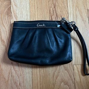 Black coach wristlet